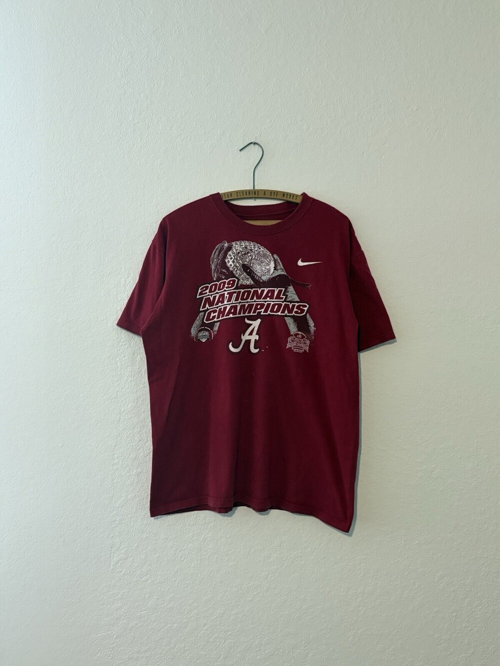 Nike 2009 Alabama Crimson Tide National Championship T-Shirt Men’s Size L